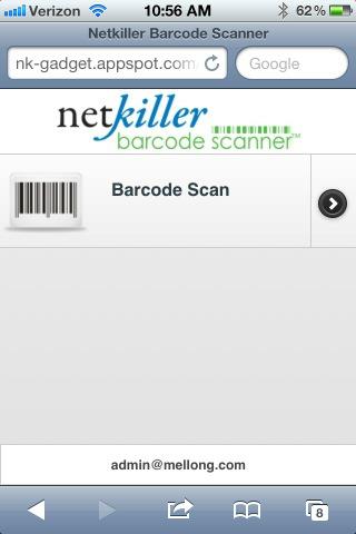 Netkiller Barcode Scanner App